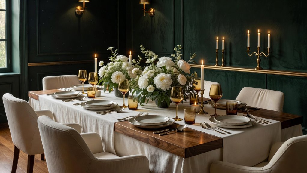 chic dining room colors