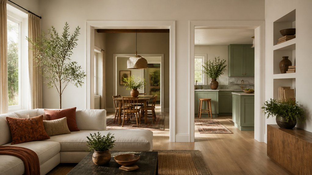 create cohesive warm hues