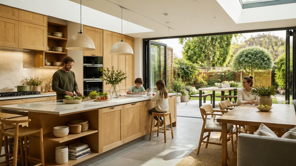 extending a kitchen for modern family living