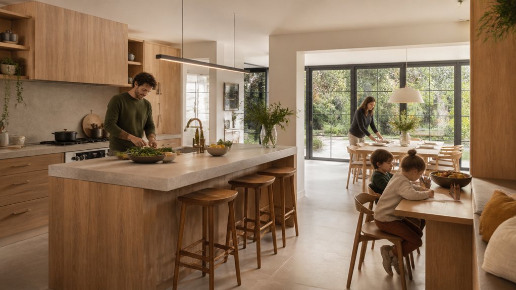 family friendly kitchen layout planning