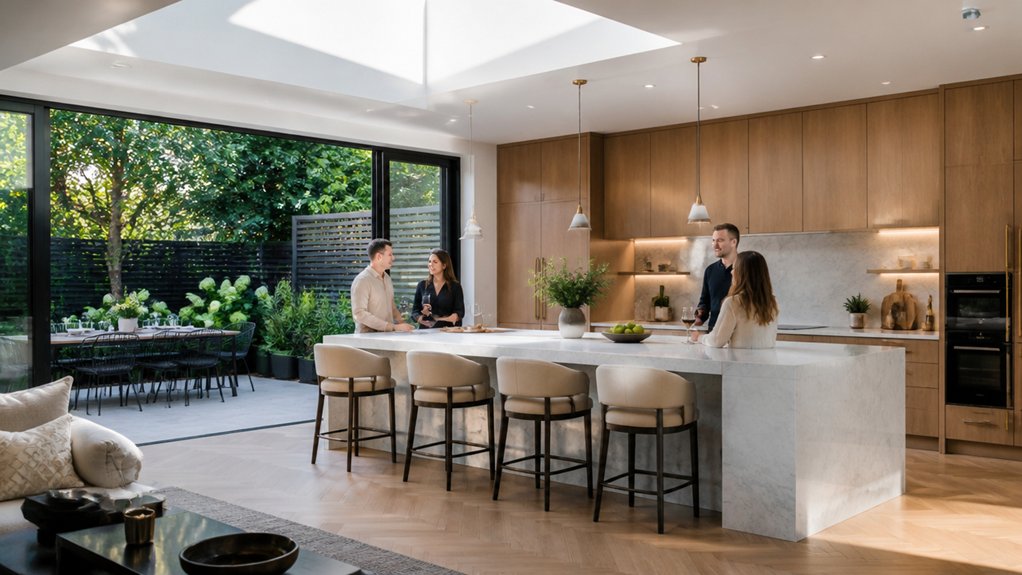 flowing functional entertaining space