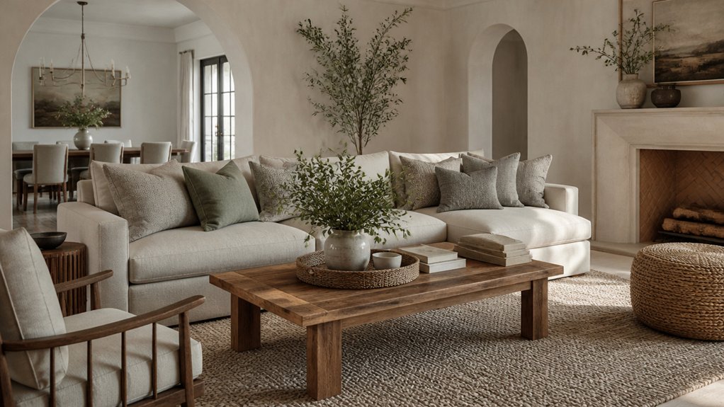 neutral calming layered textures