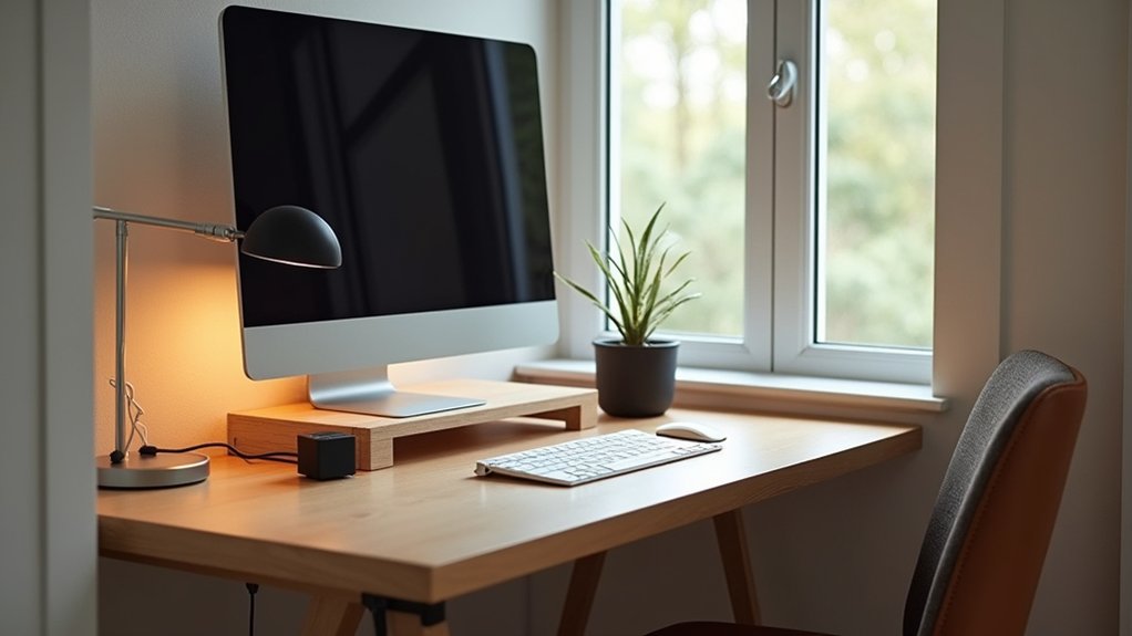 How to Design a Home Office That Works in a Small Space and organize cables for safety