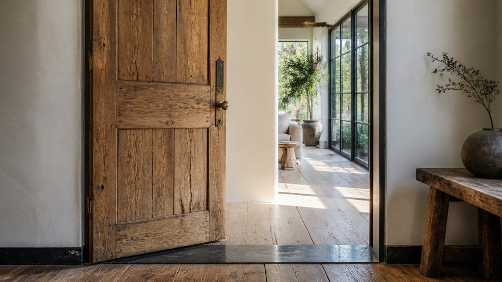 reclaimed wood with modern finishes