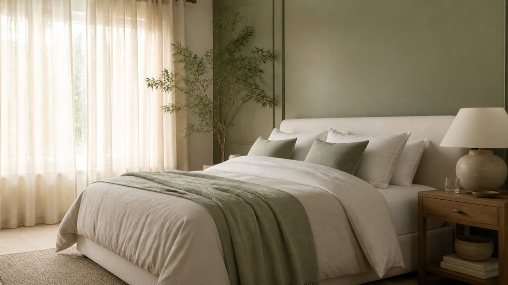 sage green cream pairing