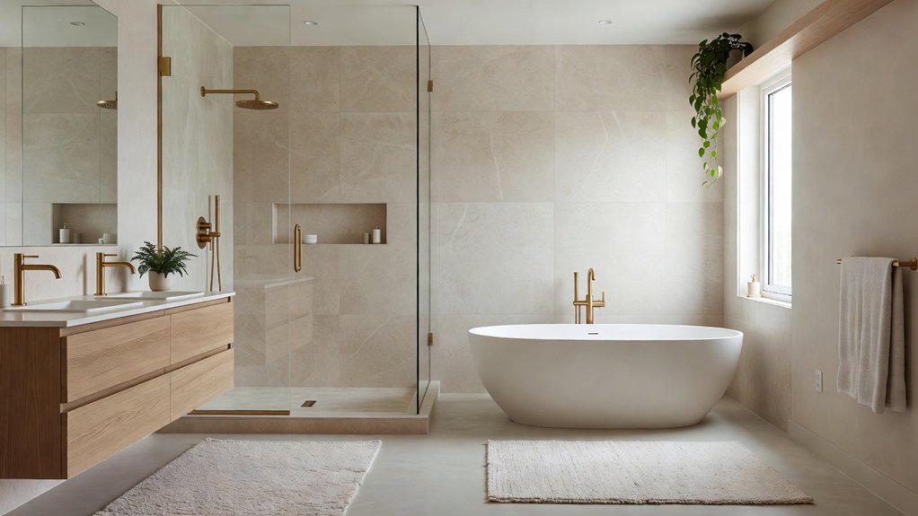 transforming spare room into luxury bathroom