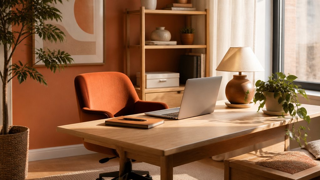 warm tones enhance energizing comfort