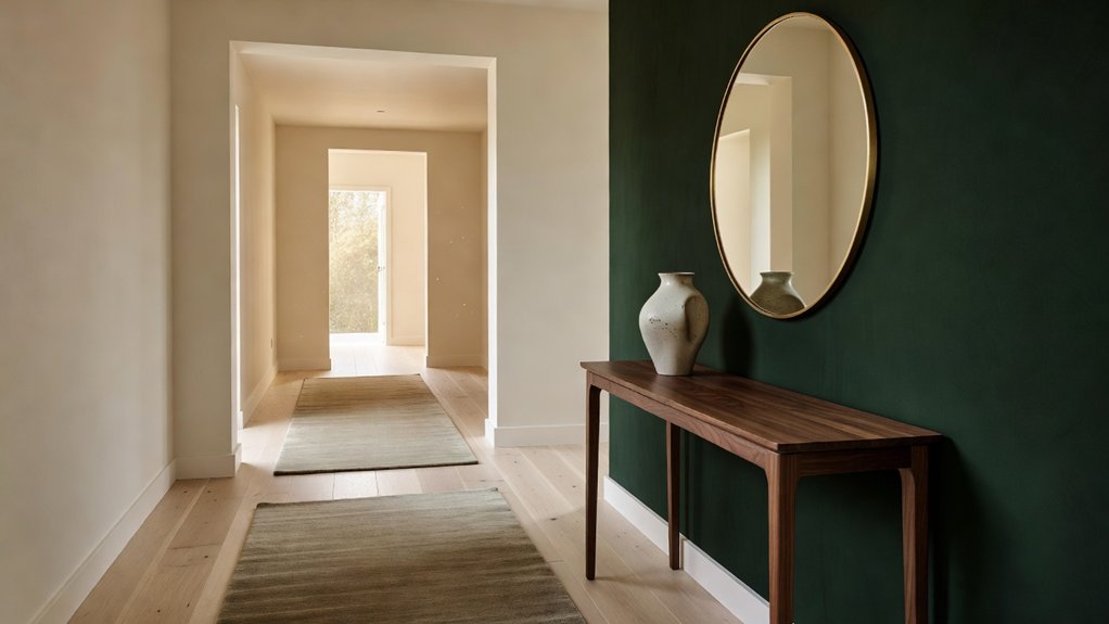 welcoming hallway color palettes
